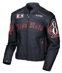 Icon Daytona DMH Black Leather Jacket